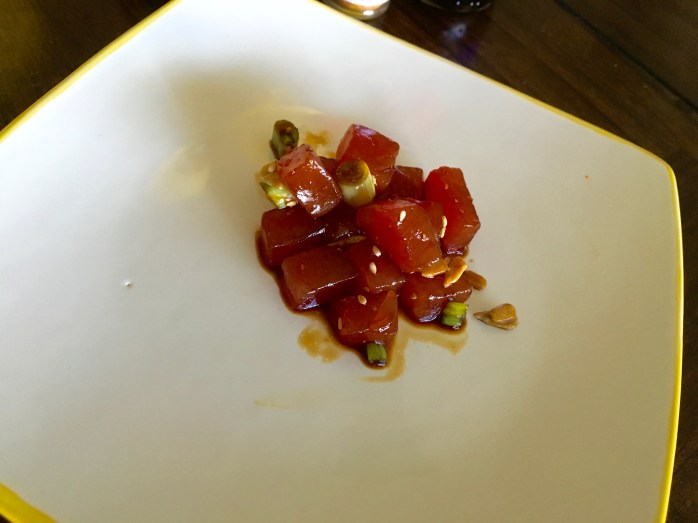 Notice how the sesame seeds, sunflower seeds, and green onions are not overly obvious?  They are meant to enhance the flavor and not be the flavor.